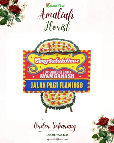 Sewa Papan Bunga Pasir Biru